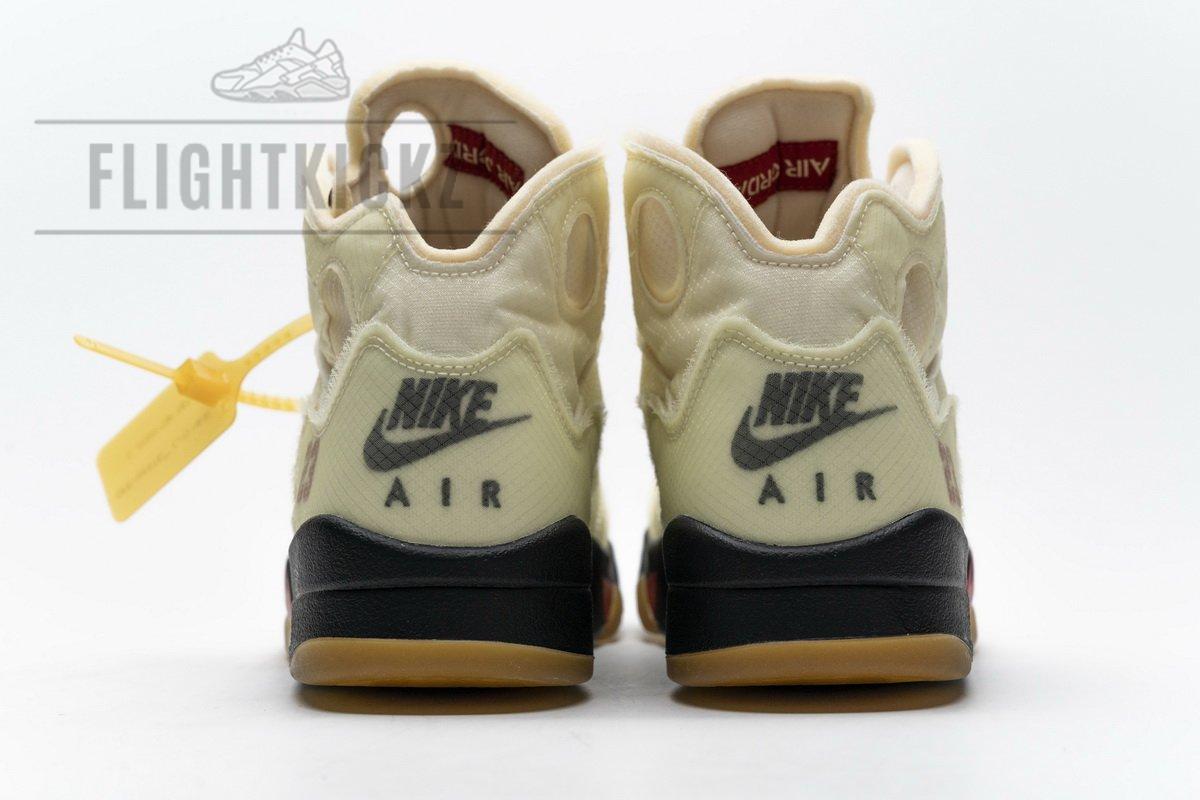 DH8565-100 OFF White x Air Jordan 5 Retro SP Sail - Image 7