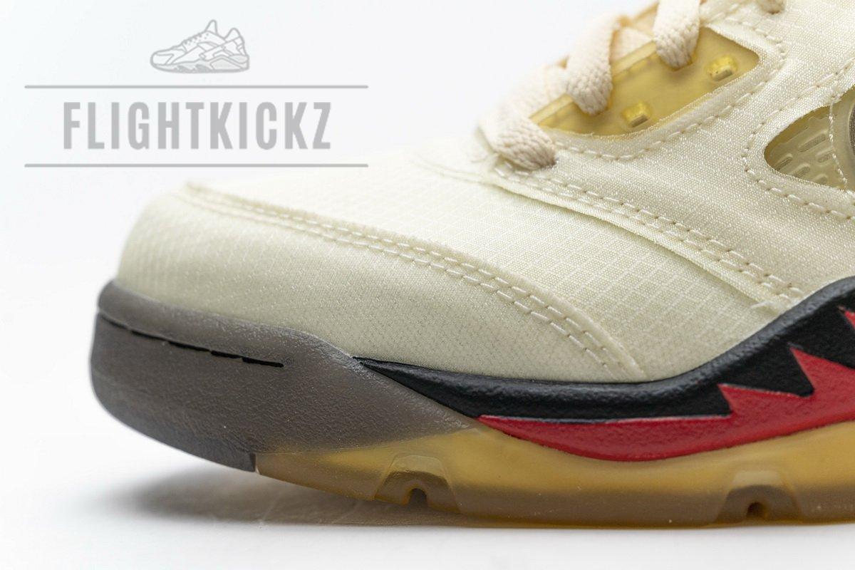 DH8565-100 OFF White x Air Jordan 5 Retro SP Sail - Image 12