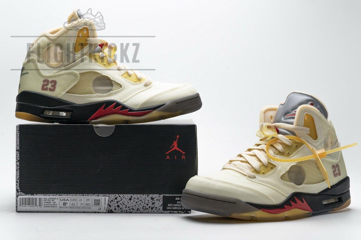DH8565-100 OFF White x Air Jordan 5 Retro SP Sail - Image 2