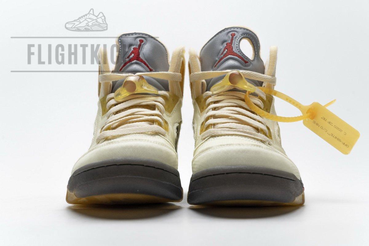 DH8565-100 OFF White x Air Jordan 5 Retro SP Sail - Image 5