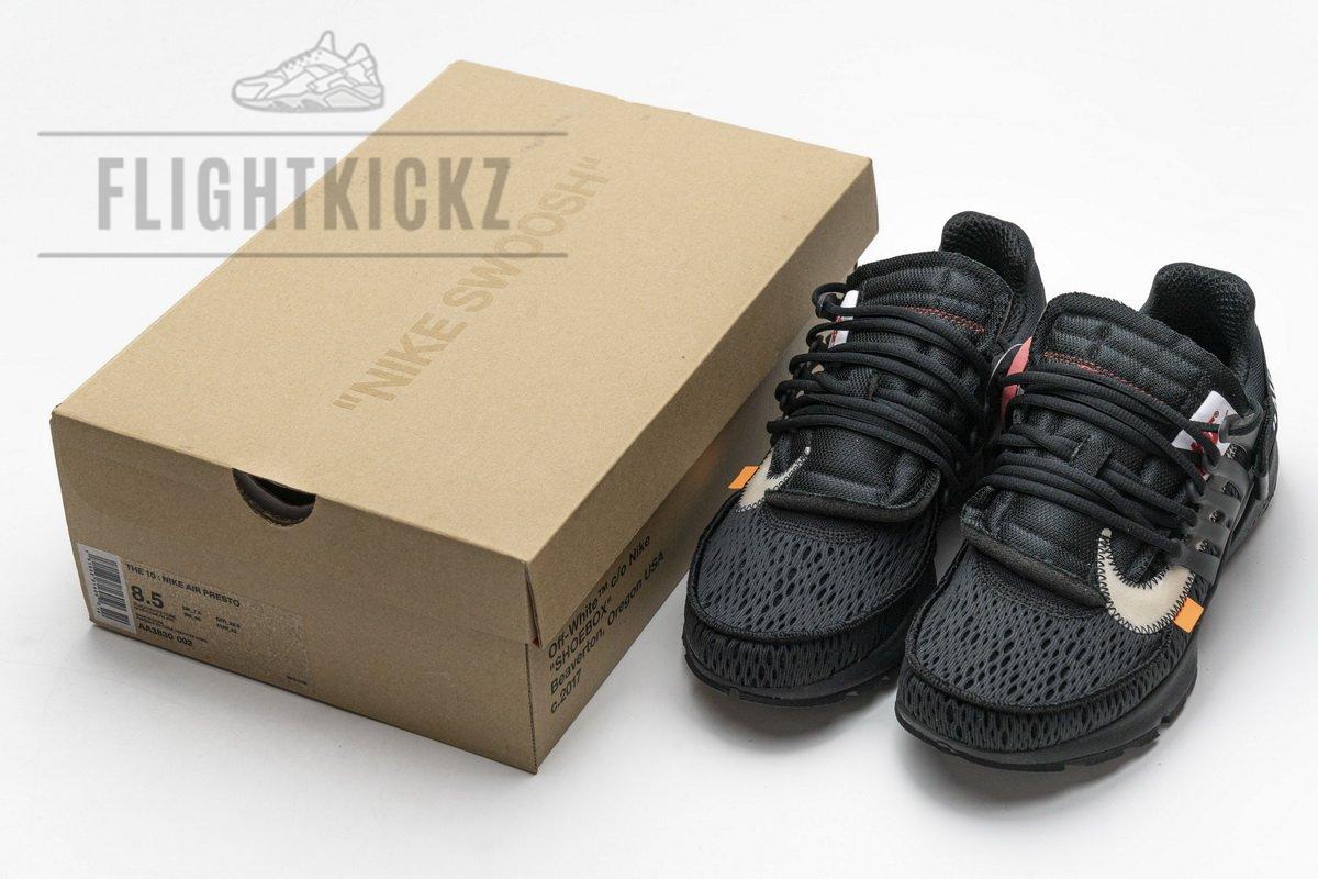 AA3830-002 OFF-WHITE x Nike Air Presto Black - Image 3
