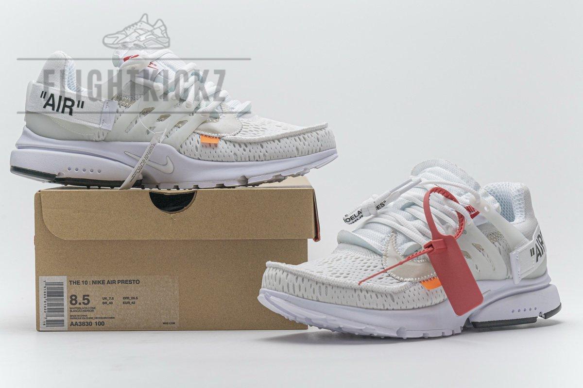 AA3830-100 OFF-WHITE x Nike Air Presto White - Image 2