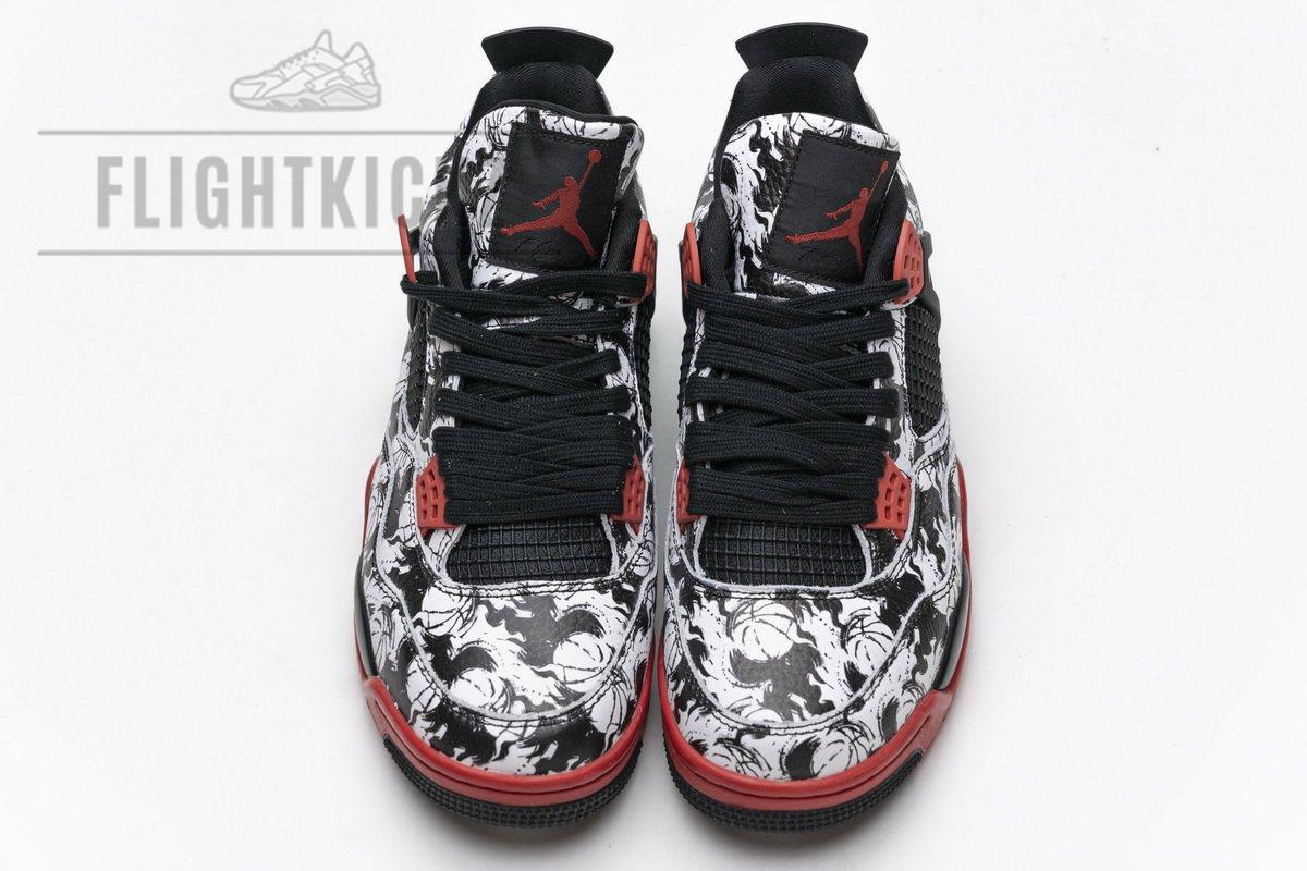 BQ0897-006 Air Jordan 4 Retro Singles Day Tattoo - Image 4