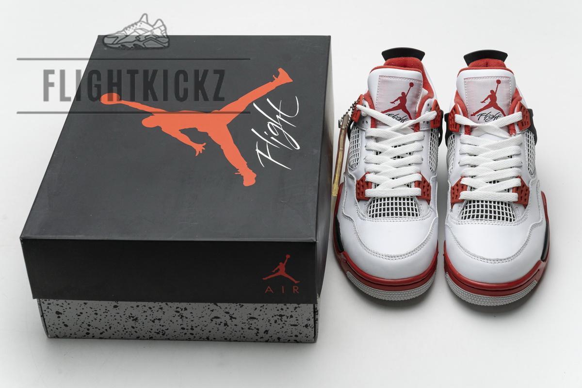 308497-110 Air Jordan 4 Retro Fire Red - Image 3