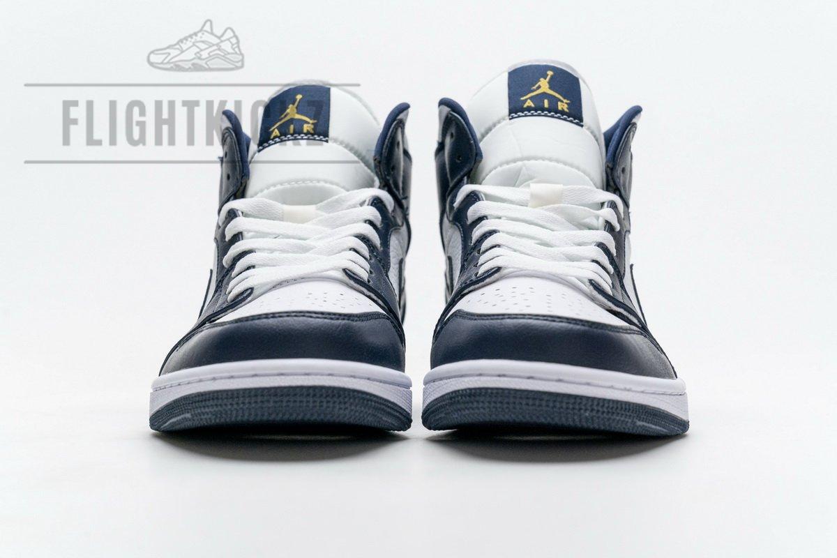 554724-174 Air Jordan 1 Mid Obsidian - Image 6