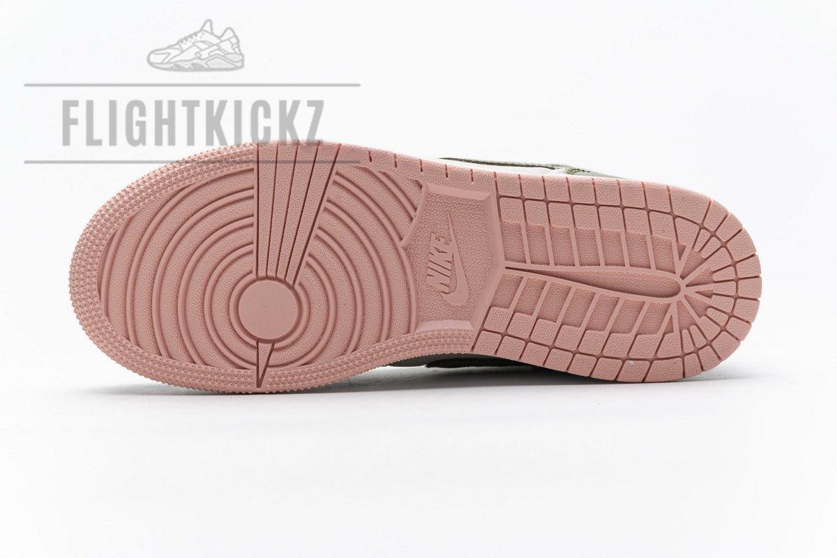 555112-225 Air Jordan 1 Mid GS Trooper Bleached Coral - Image 10