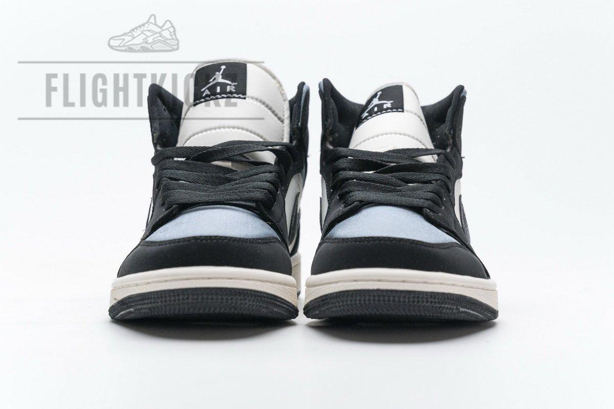 852542-011 Air Jordan 1 Mid SE “Satin Grey” - Image 5