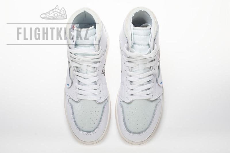 OFF WHITE X Air Jordan 1 AQ0818-100 White - Image 3