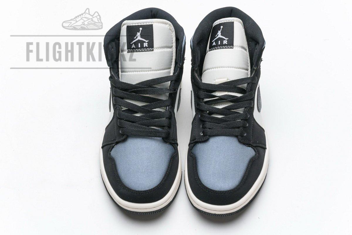 852542-011 Air Jordan 1 Mid SE “Satin Grey” - Image 4