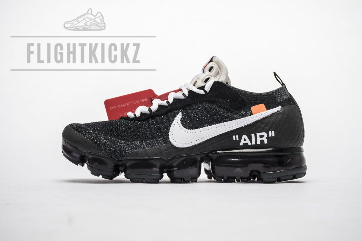 2018 1.0 AA3831-001 Off White x Nike Air VaporMax 2018 'All Black'