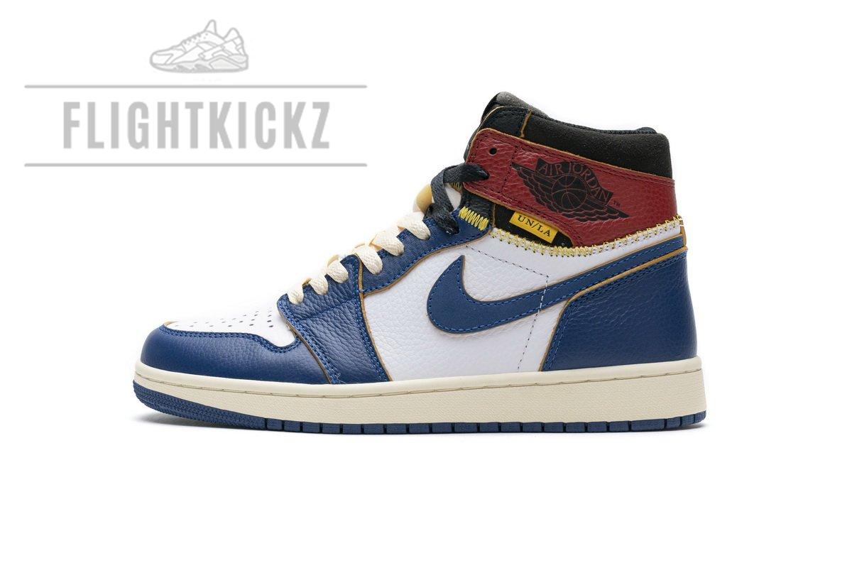 BV1300-146 Air Jordan 1 Retro High Union Los Angeles Blue Toe