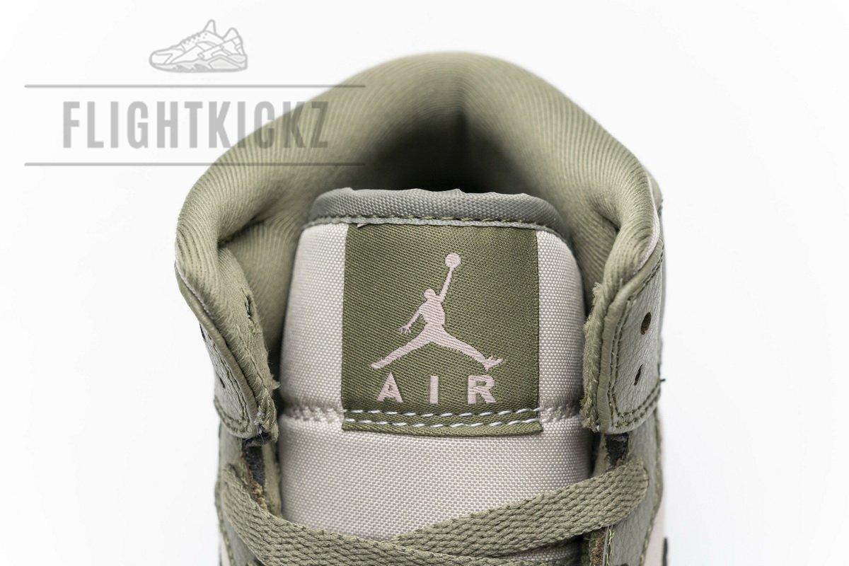 555112-225 Air Jordan 1 Mid GS Trooper Bleached Coral - Image 9
