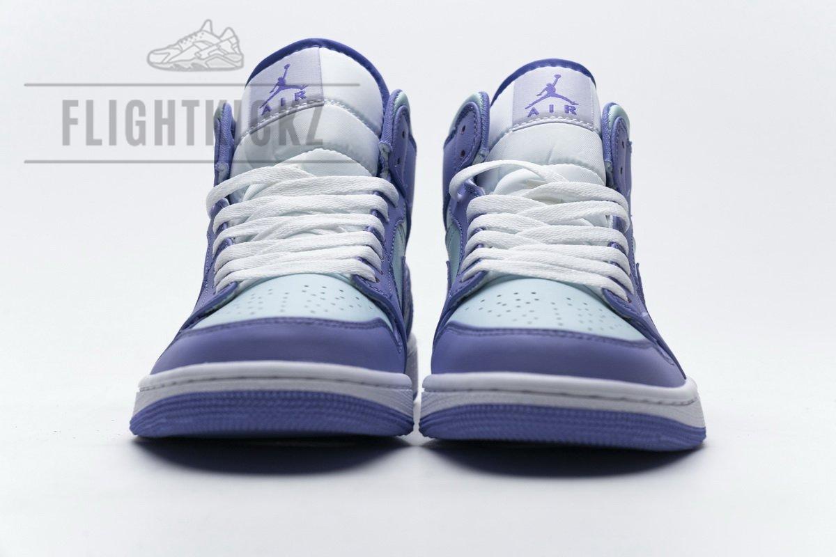 554725-500 Air Jordan 1 Mid Purple Aqua Blue - Image 5