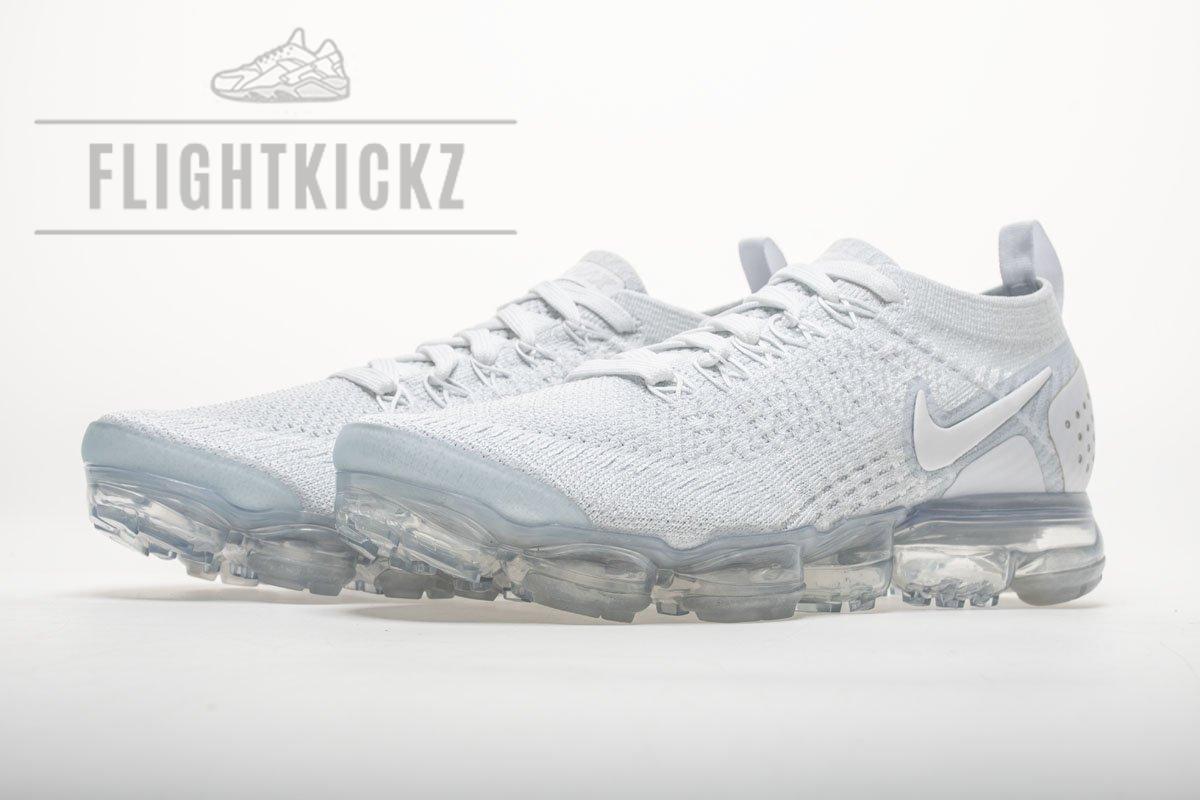 942842-100 Nike Air VaporMax 2.0 White Platinum - Image 3
