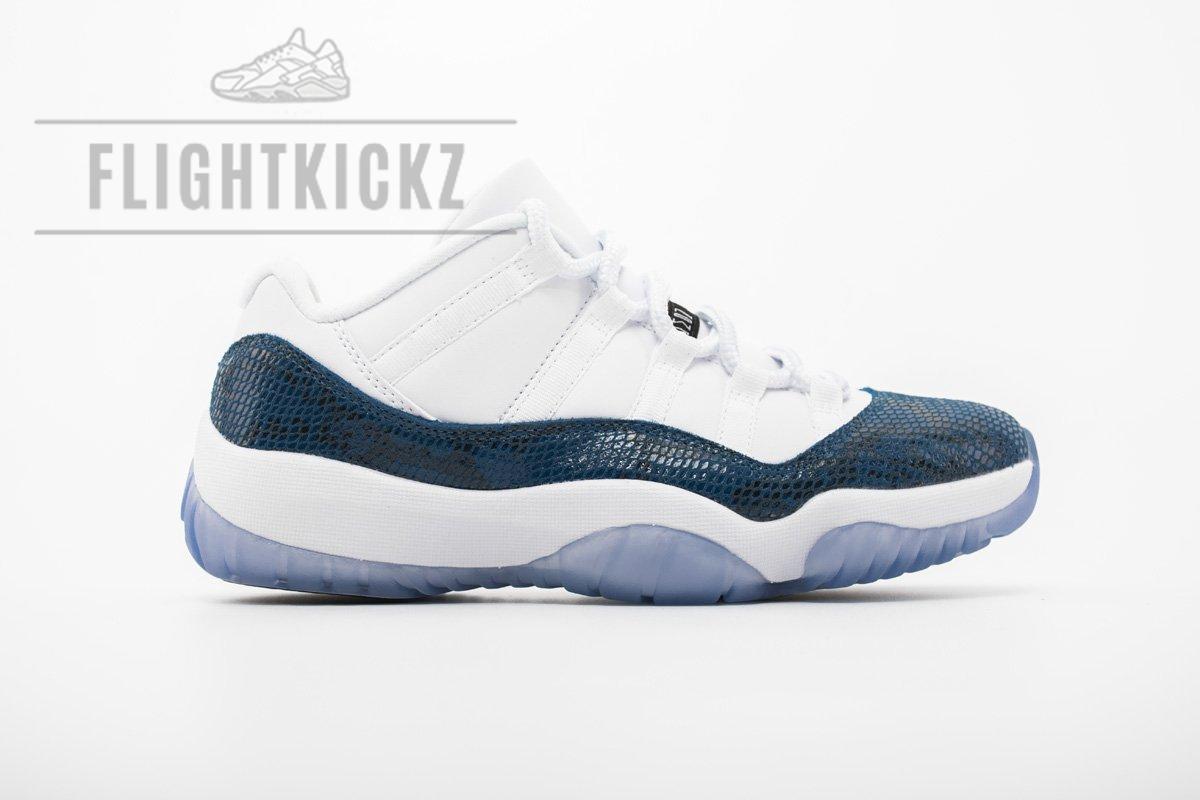 Air Jordan 11 Low “Navy Blue Snakeskin”CD6846-102 - Image 6