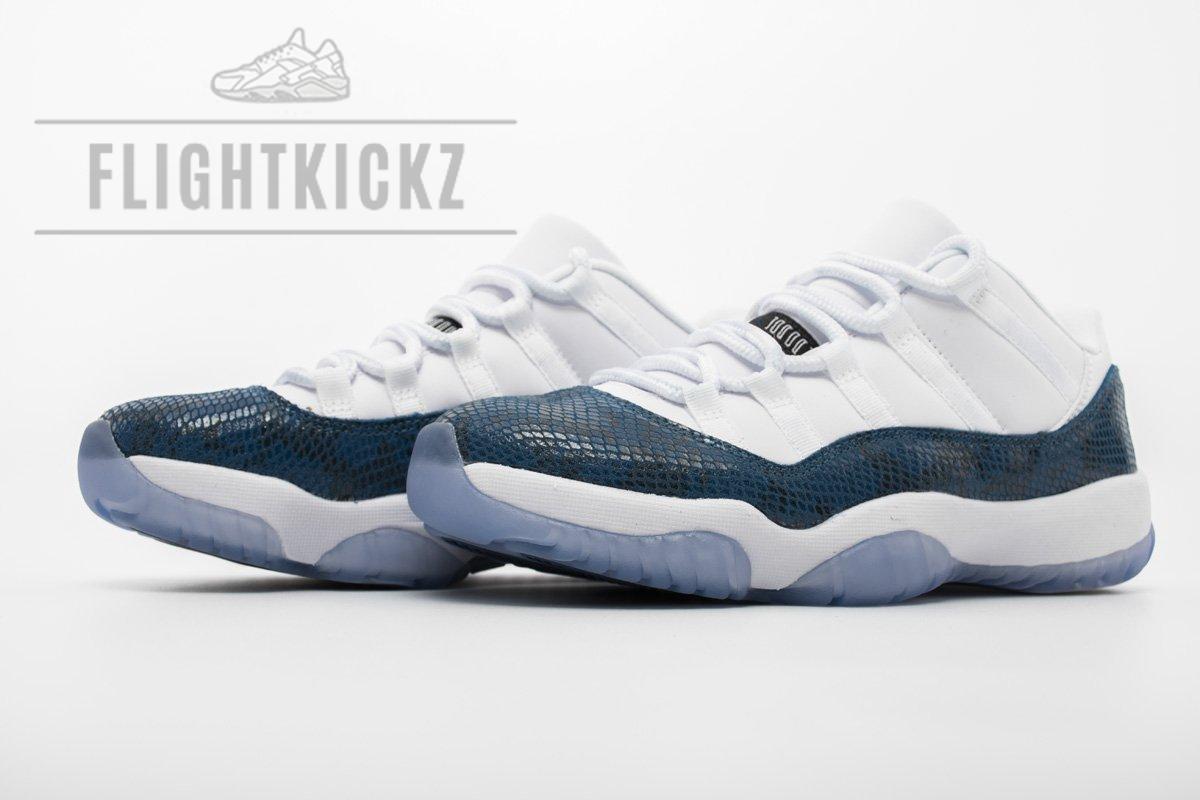 Air Jordan 11 Low “Navy Blue Snakeskin”CD6846-102 - Image 5