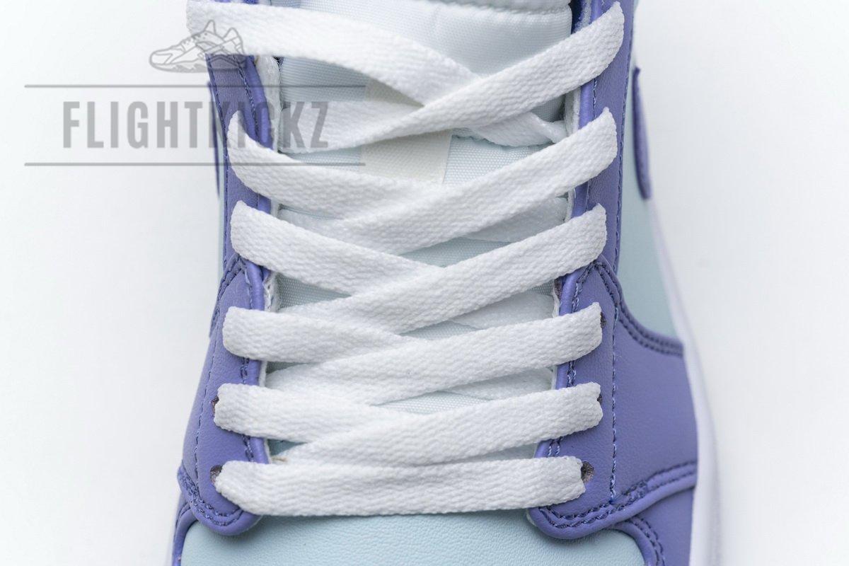 554725-500 Air Jordan 1 Mid Purple Aqua Blue - Image 8