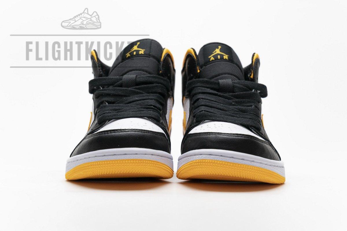 CV5276-107 Air Jordan 1 Mid SE Laser Orange Black - Image 5