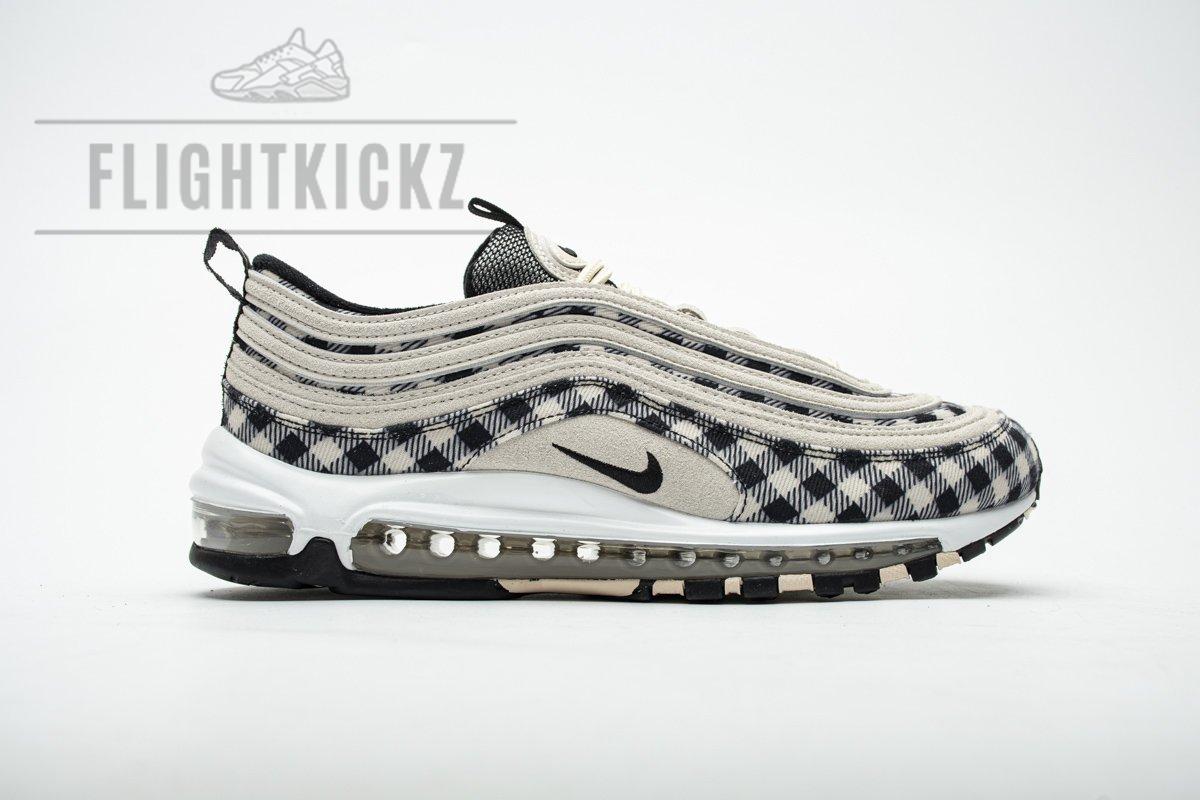 312834-201 Nike Air Max 97 Premium Plaid Light Cream - Image 5