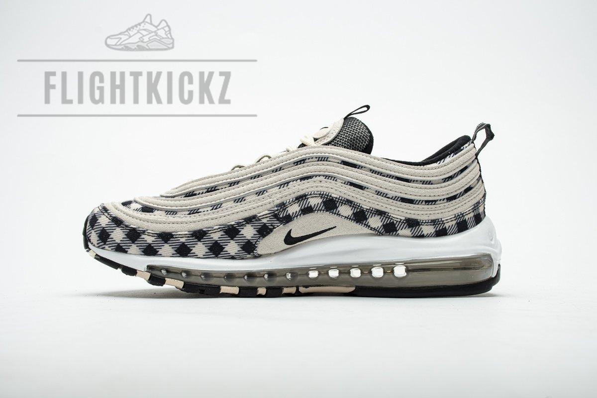 312834-201 Nike Air Max 97 Premium Plaid Light Cream
