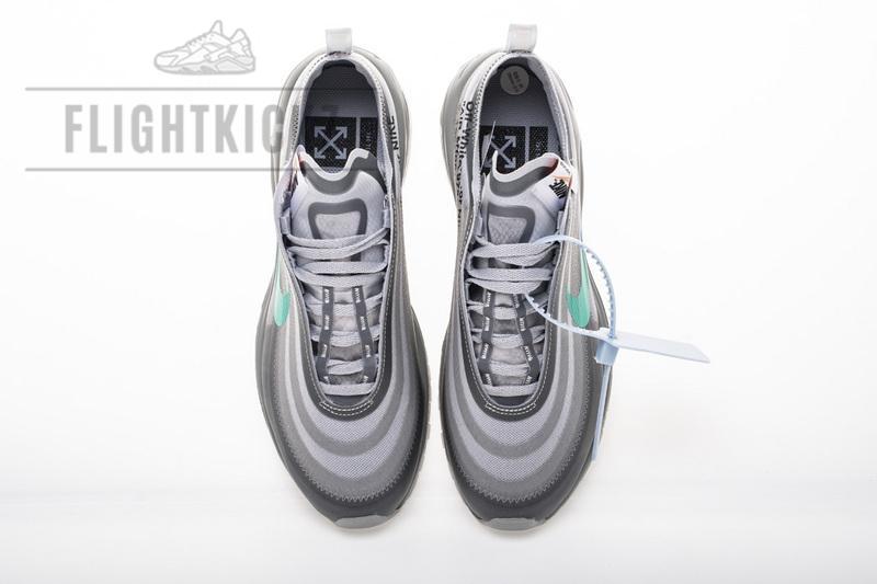 OFF WHITE X Nike Air Max 97 “Wolf Grey Menta” AJ4585-012 - Image 4