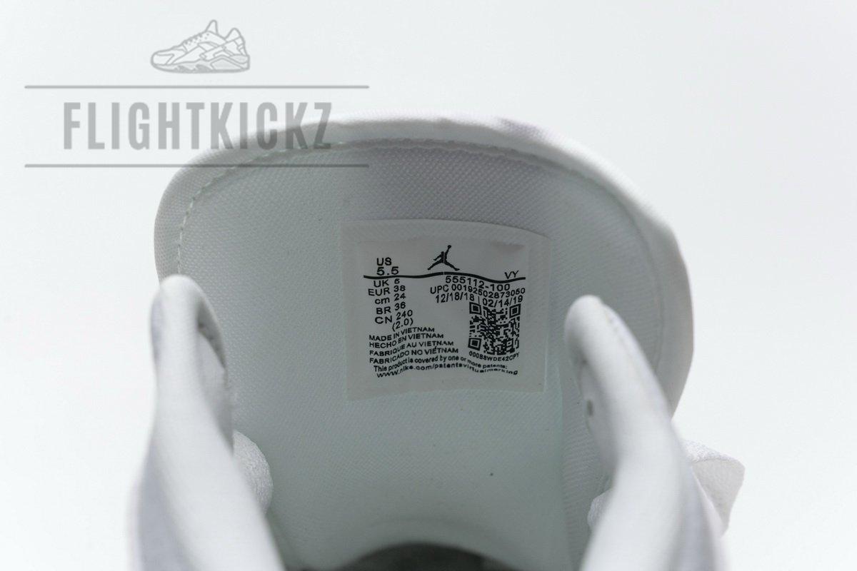 555112-100 Air Jordan 1 Mid SE White Fuchsia Blast - Image 10