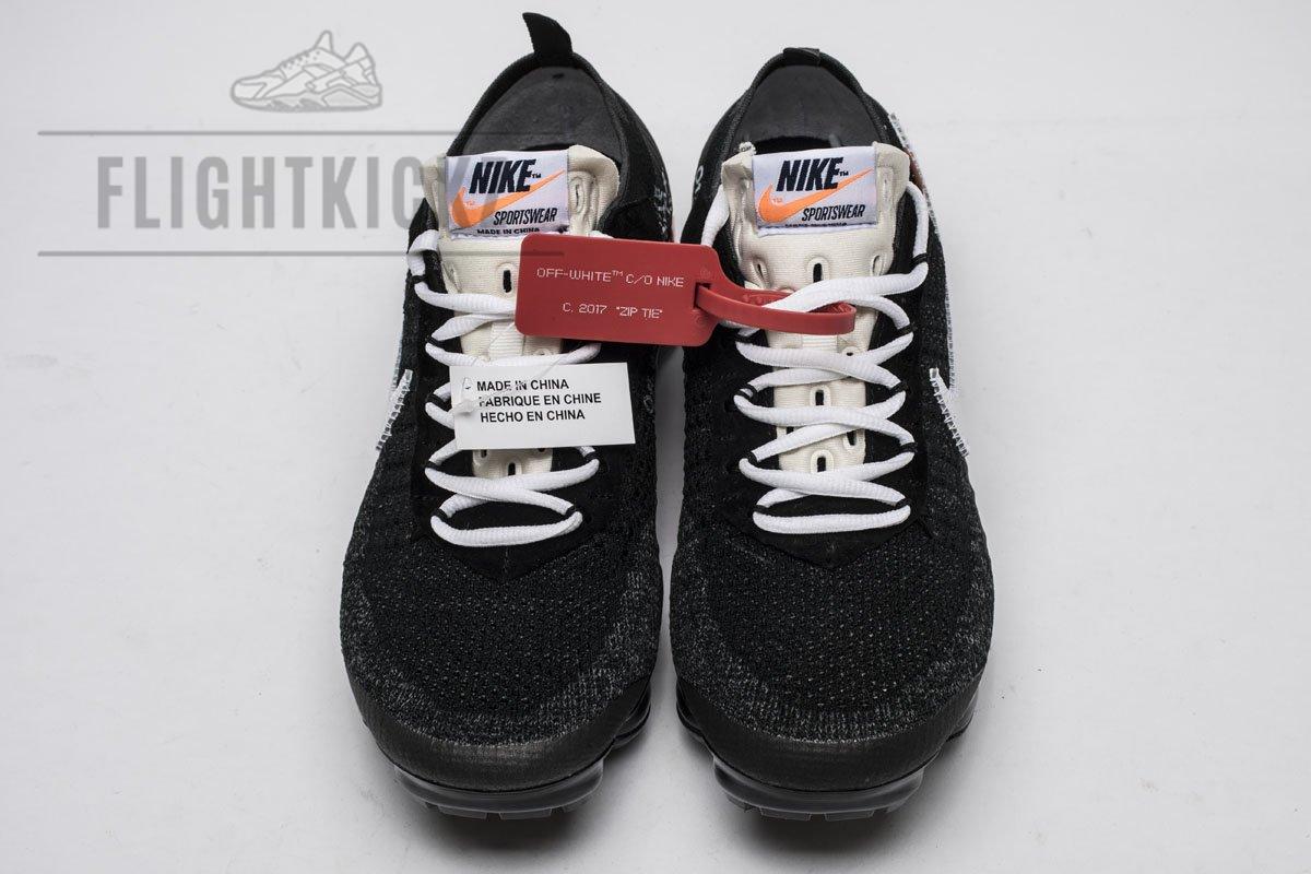 2018 1.0 AA3831-001 Off White x Nike Air VaporMax 2018 'All Black' - Image 2