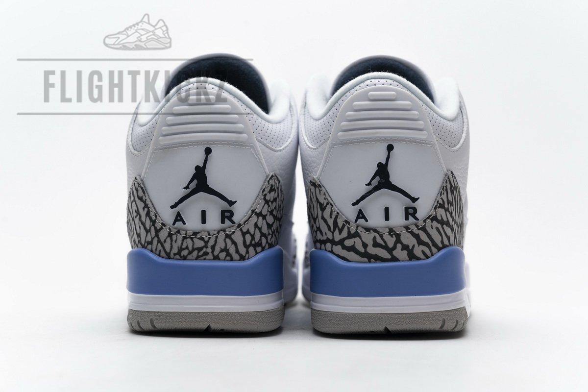 CT8532-104 Air Jordan 3 'UNC' - Image 7
