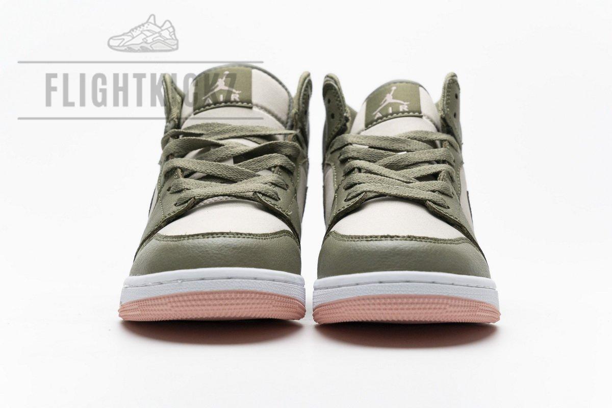 555112-225 Air Jordan 1 Mid GS Trooper Bleached Coral - Image 5