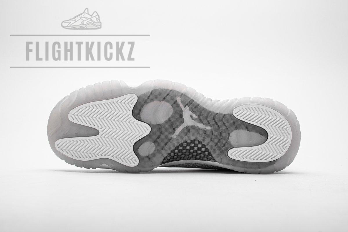 AR0715-100 WMNS Air Jordan 11 Retro White Metallic Silver - Image 6