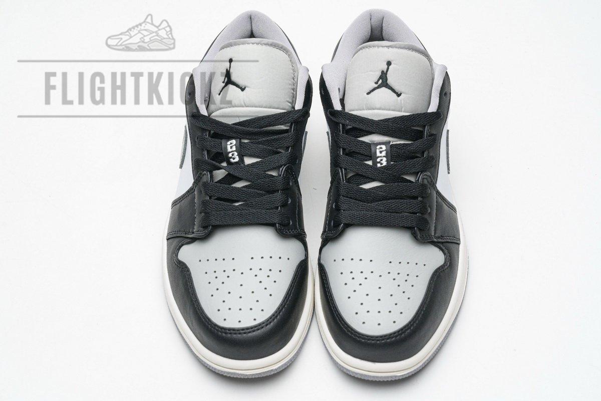 553558-039 Air Jordan 1 Low Light Smoke Grey - Image 4