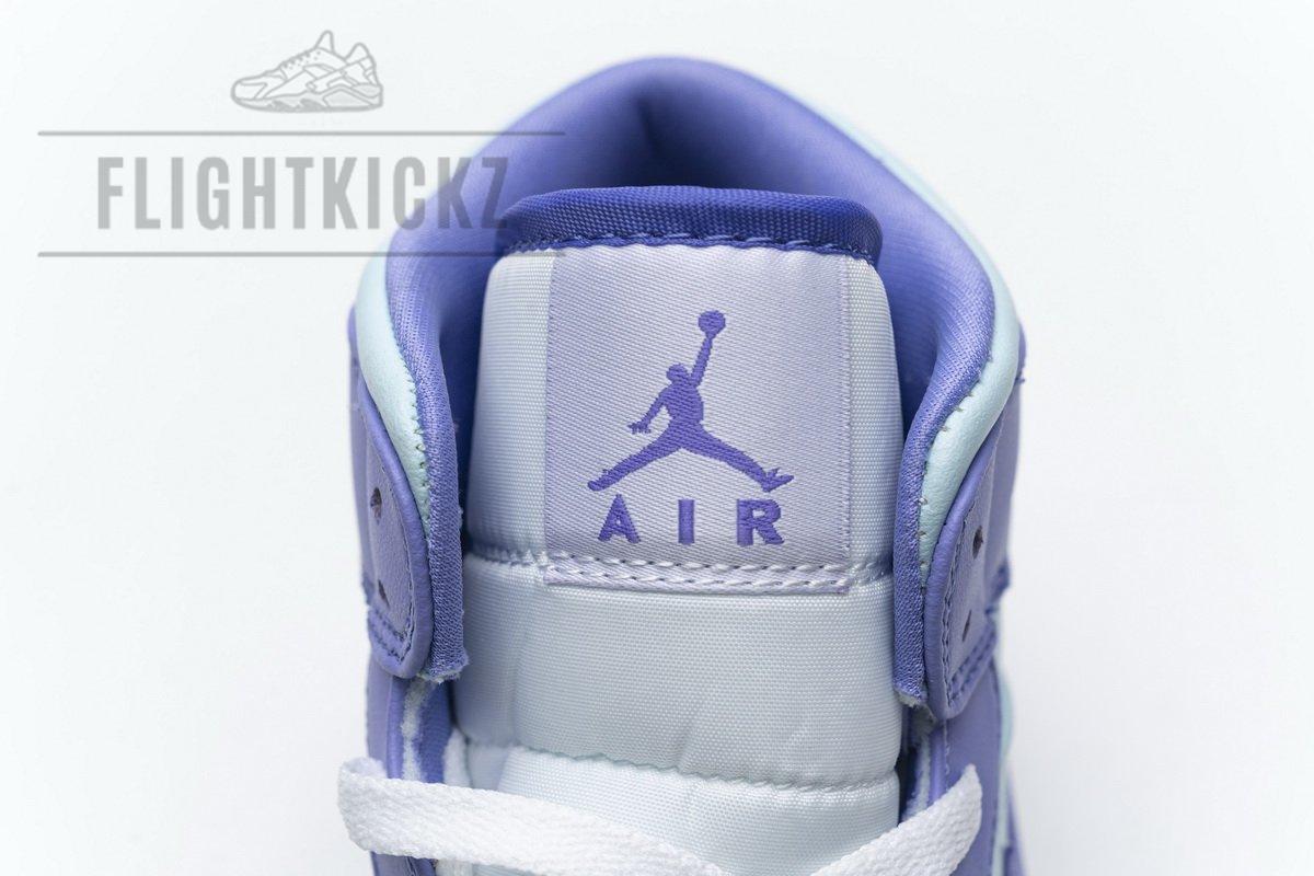 554725-500 Air Jordan 1 Mid Purple Aqua Blue - Image 9