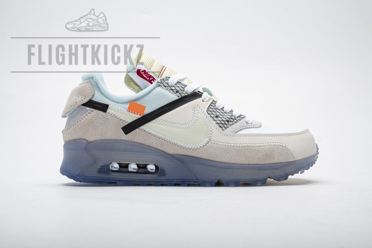 AA7293-100 Off-White x Nike Air Max 90 “All White” - Image 3