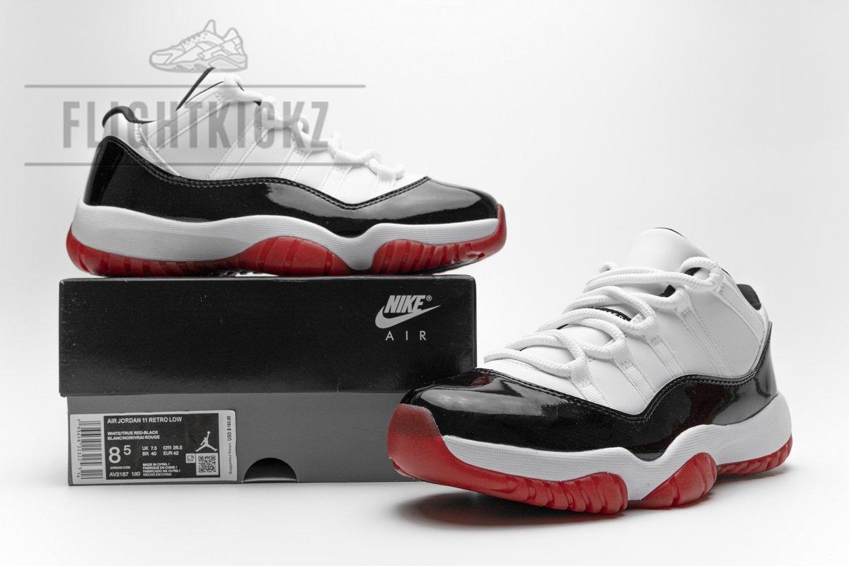 AV2187-160 Air Jordan 11 Low “White Bred” - Image 8