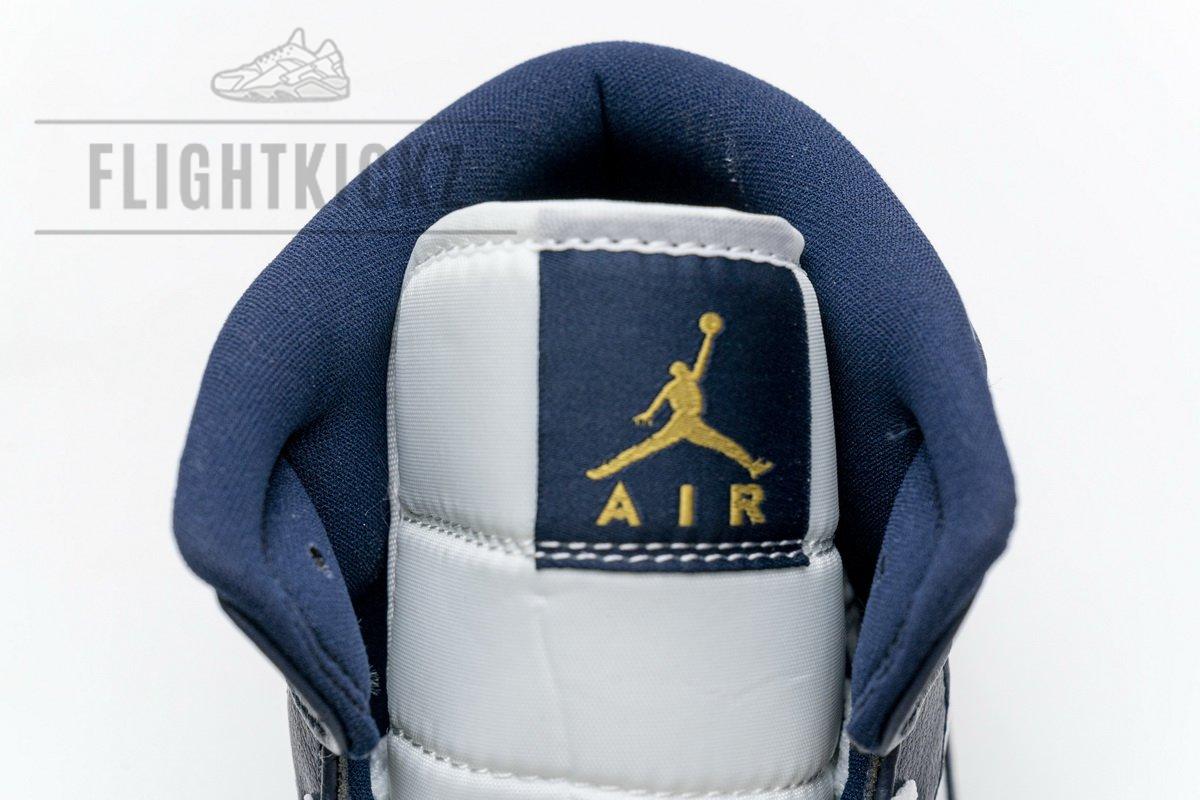 554724-174 Air Jordan 1 Mid Obsidian - Image 9