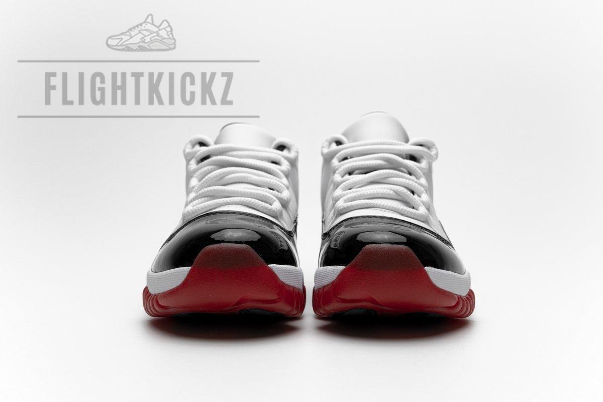 AV2187-160 Air Jordan 11 Low “White Bred” - Image 4