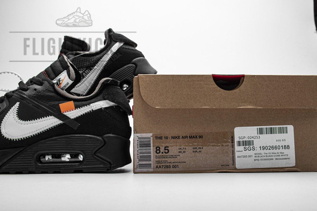 AA7293-001 Off-White x Nike Air Max 90 “All Black” - Image 11