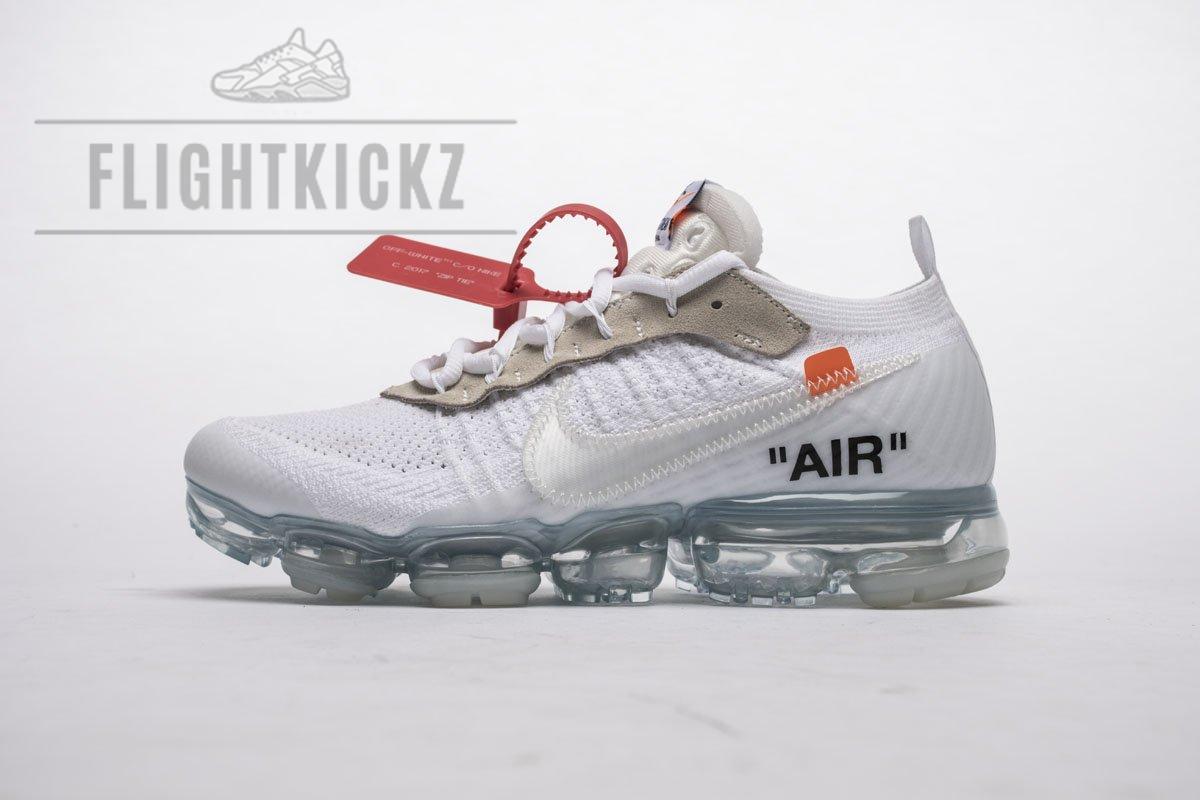 2018 1.0 AA3831-100 Off White x Nike Air VaporMax 2018 'All White'