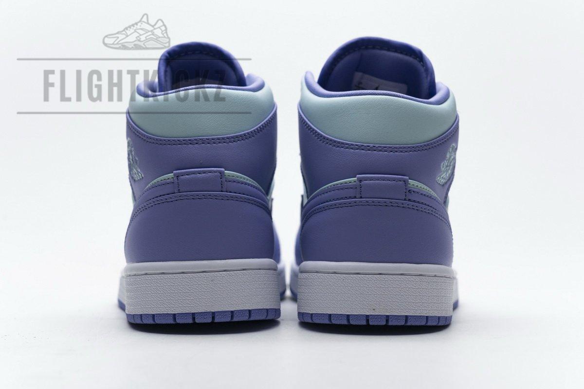 554725-500 Air Jordan 1 Mid Purple Aqua Blue - Image 7