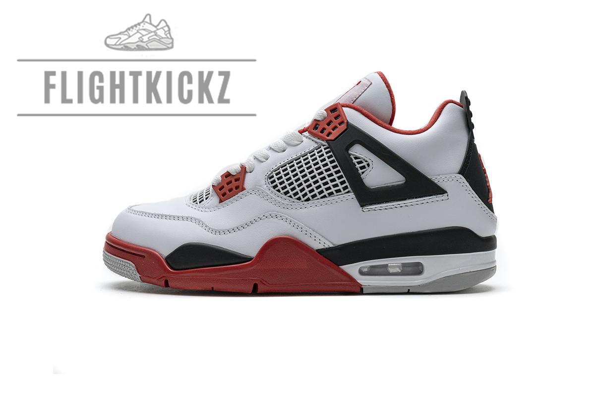 308497-110 Air Jordan 4 Retro Fire Red