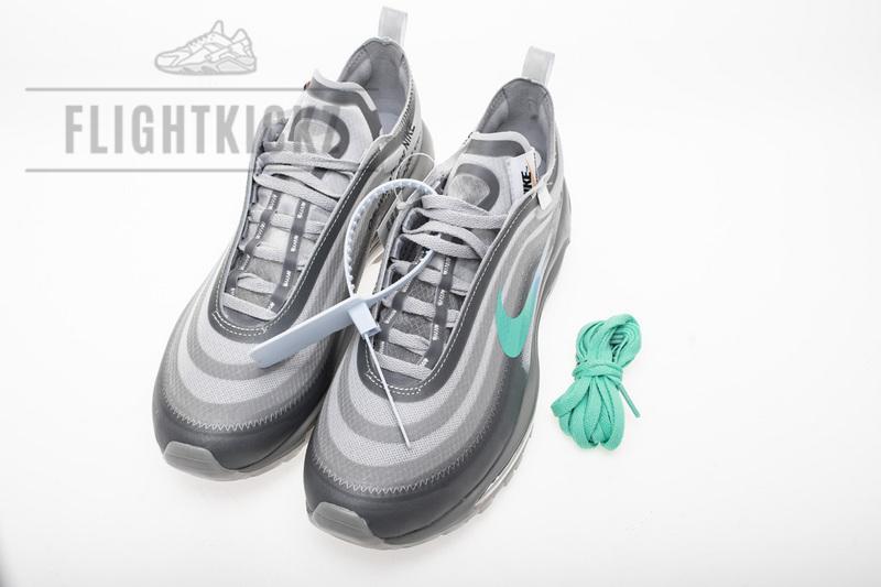 OFF WHITE X Nike Air Max 97 “Wolf Grey Menta” AJ4585-012 - Image 3