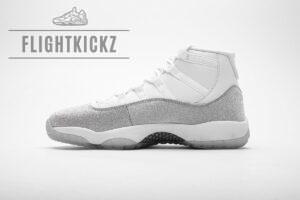 AR0715-100 WMNS Air Jordan 11 Retro White Metallic Silver
