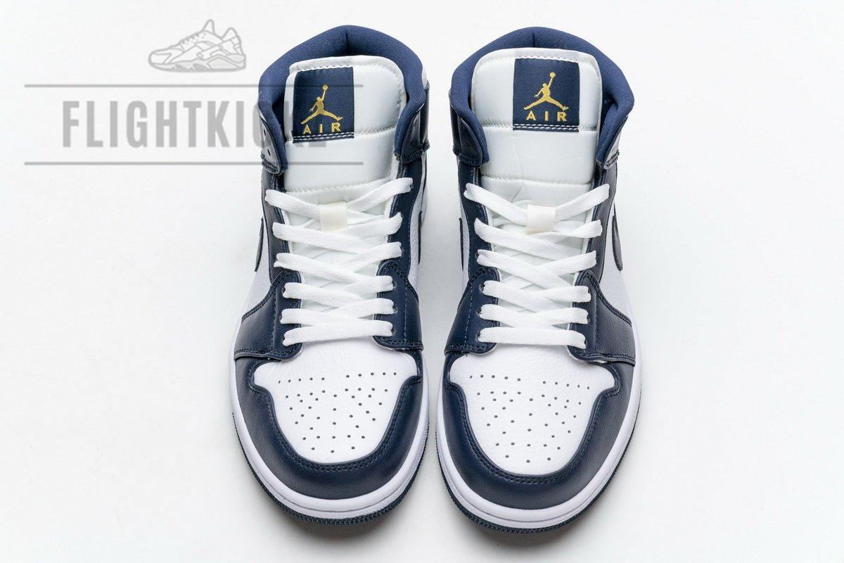 554724-174 Air Jordan 1 Mid Obsidian - Image 5