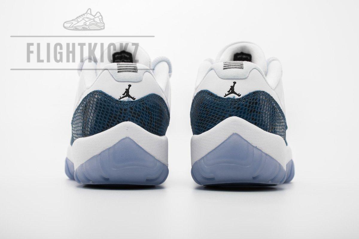 Air Jordan 11 Low “Navy Blue Snakeskin”CD6846-102 - Image 3