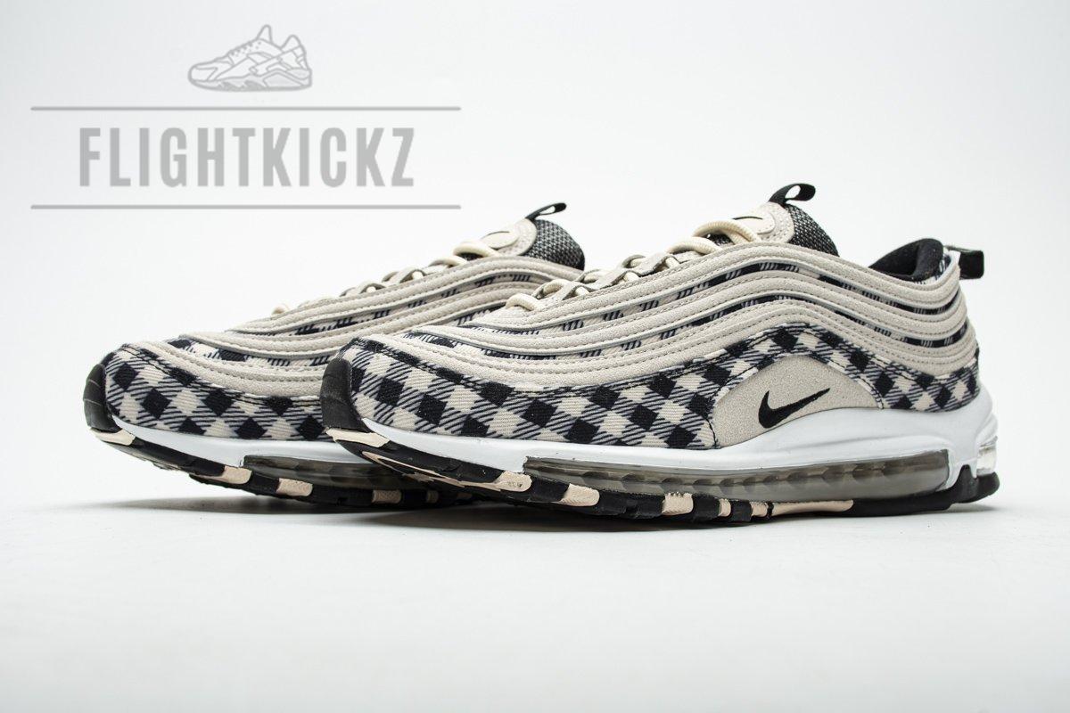 312834-201 Nike Air Max 97 Premium Plaid Light Cream - Image 7