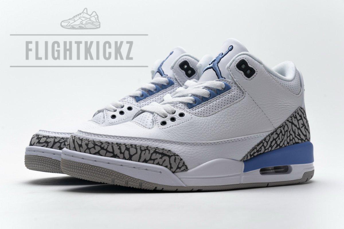 CT8532-104 Air Jordan 3 'UNC' - Image 6