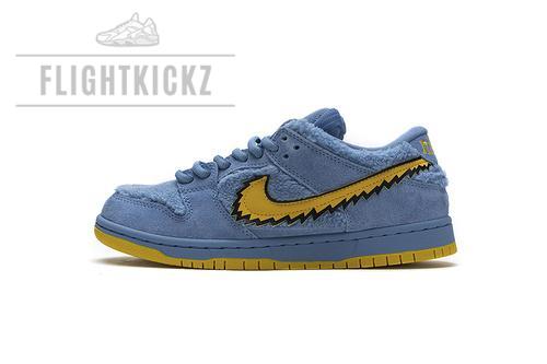 CJ5378-400 Grateful Dead x Nike SB Dunk Low Pro QS“ Blue Bear”
