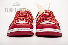 CT0856-600 OFF White X Nike Dunk Low University Red - Image 3