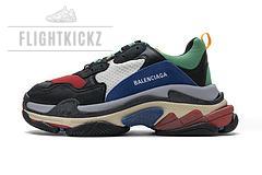 490672 W09O5 1068 Balenciaga Triple S Green Red
