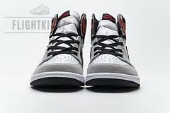 555088-126 Air Jordan 1 High Smoke Grey Red - Image 6